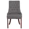 Flash Furniture Hercules Paddington Chair, Wood Back, 22-3/4 in W 23" L 39-1/2" H, Fabric Seat QY-A08-GY-GG - alternate 6